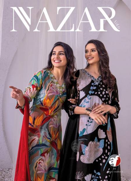 Nazar Vol 6 By Af Organza With Digital Print Kurti Bottom With Dupatta Wholesale Shop In Surat
 Catalog